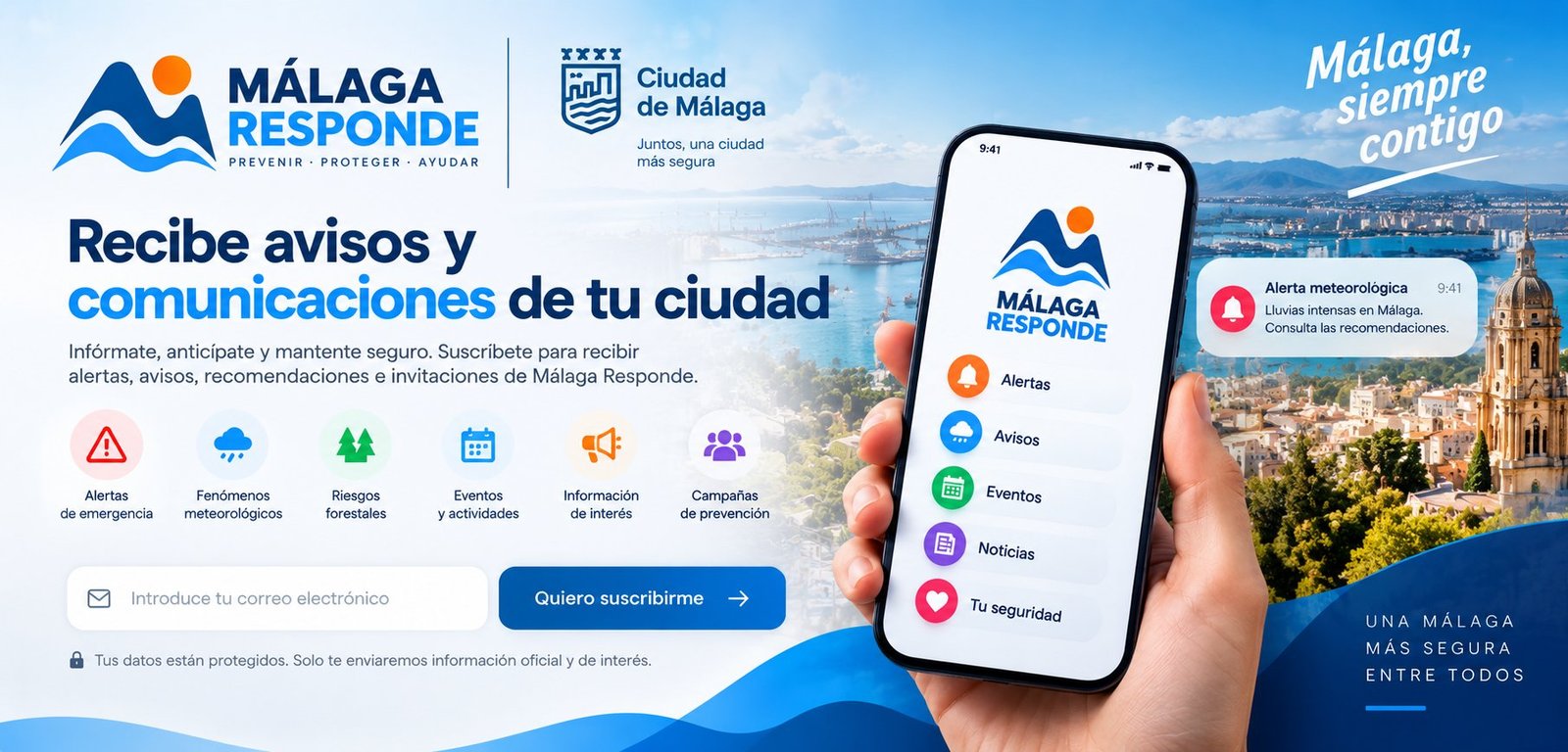 Málaga Responde — Recibe avisos y comunicaciones de tu ciudad